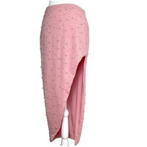 OH POLLY La Desirade Bordeaux Maxi Skirt in Rose prom formal special occasion 6